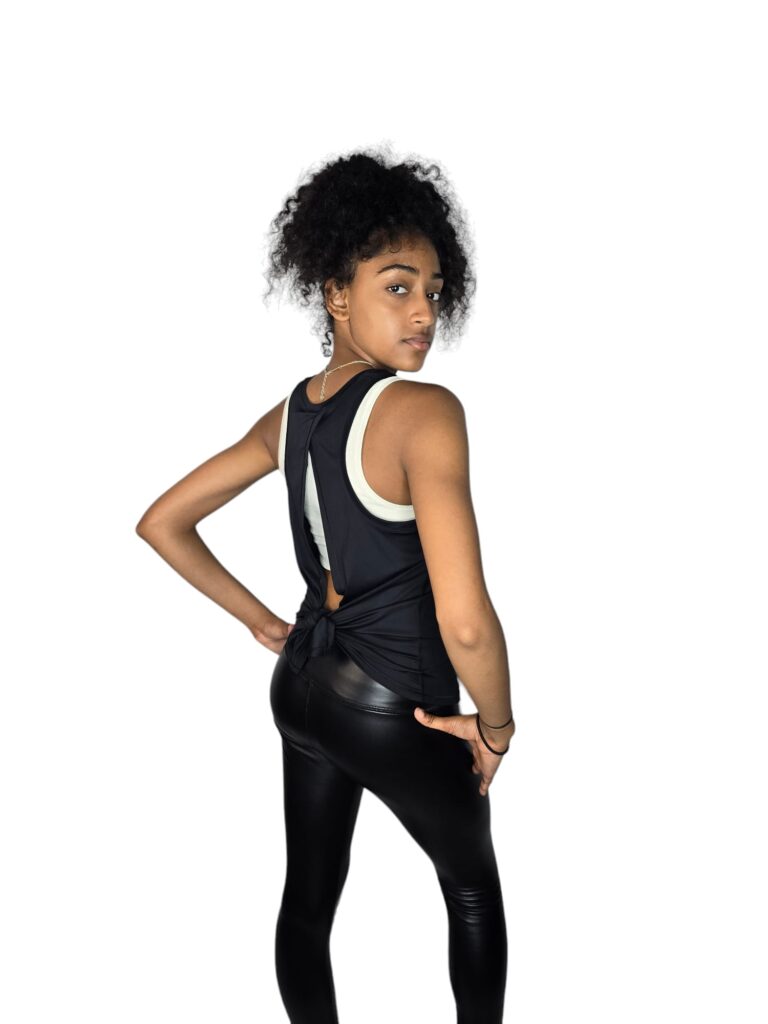 OTG- (Black) Open Back Women's Workout Tank Top